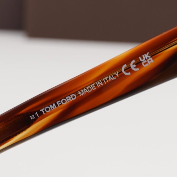 Tom Ford Dax FT0751 53E Square Sunglasses - Blonde Havana\Brown - Picture 6 of 11